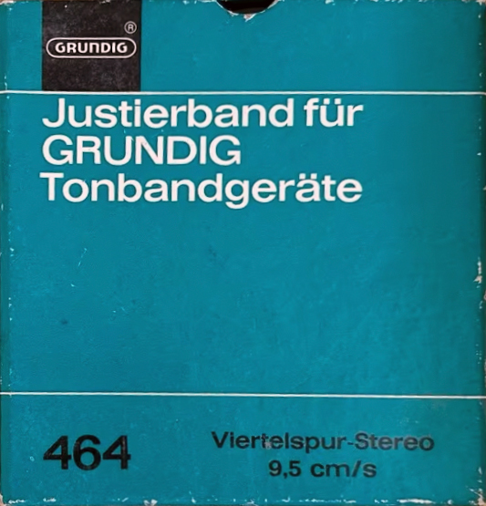 Reels Grundig "464" Test Cassette 1970 Germany