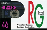 Compact Cassette Denon RG 46 Type I Normal 1990 Japan