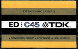 Compact Cassette TDK ED 45 Type I Normal 1973 Japan