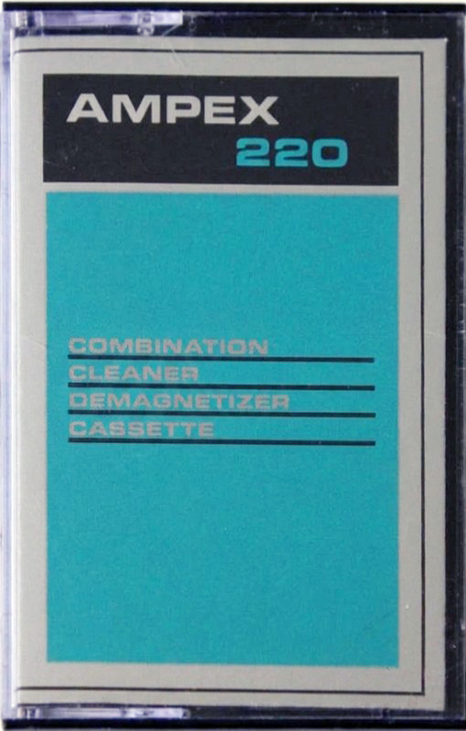 Compact Cassette Ampex 220 Cleaning Cassette 1974 USA