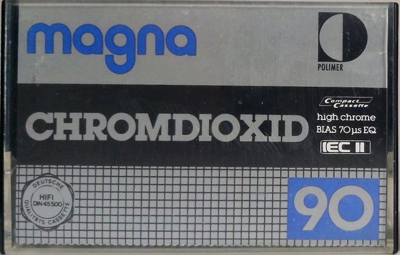 Compact Cassette Magna 90 Type II Chrome 1979 Hungary