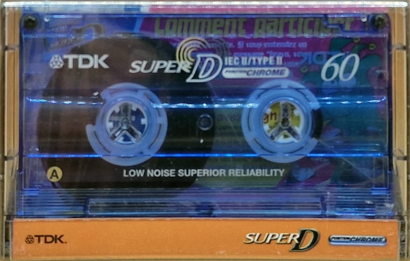 Compact Cassette TDK Super D 60 "SONDEMENT" Type II Chrome 1997 France