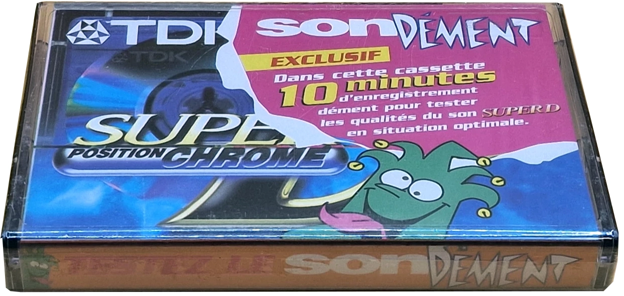 Compact Cassette TDK Super D 60 "SONDEMENT" Type II Chrome 1997 France