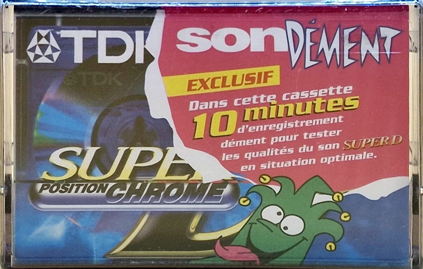 Compact Cassette TDK Super D 60 "SONDEMENT" Type II Chrome 1997 France