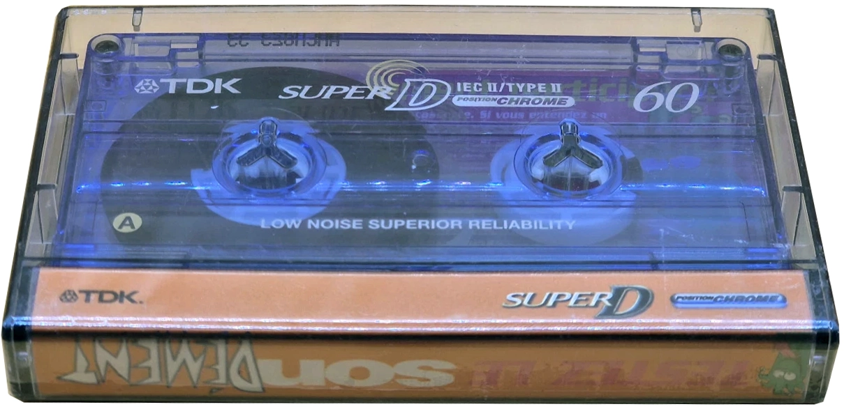 Compact Cassette TDK Super D 60 "SONDEMENT" Type II Chrome 1997 France