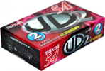 2 pack Maxell UDII / UD2 54 "UD2-54M.2P" Type II Chrome 1999 Japan