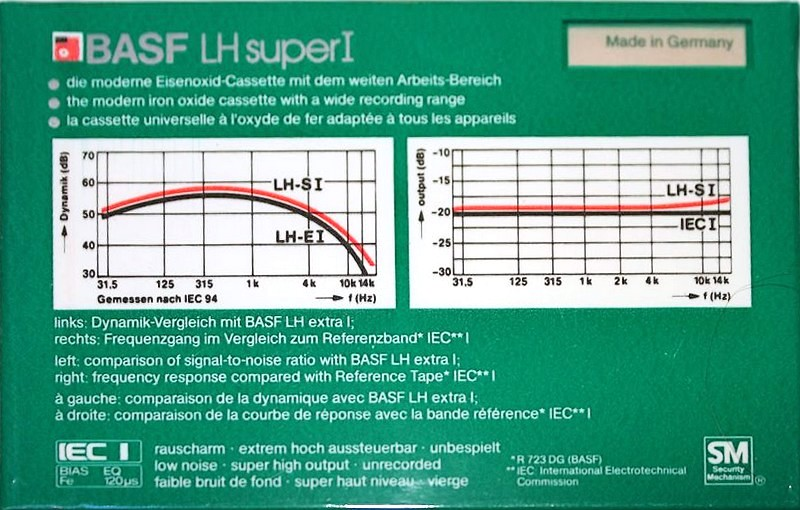 Compact Cassette: BASF  - LH Super I 60