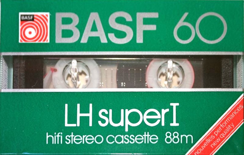 Compact Cassette BASF LH Super I 60 "LH Super I" Type I Normal 1982 Europe