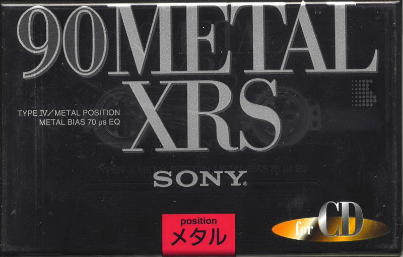 Compact Cassette Sony Metal-XRS 90 Type IV Metal 1994 Japan