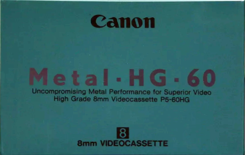 Video8, Hi8, Digital8 Canon Metal HG 60 "8 mm" Type IV Metal Europe