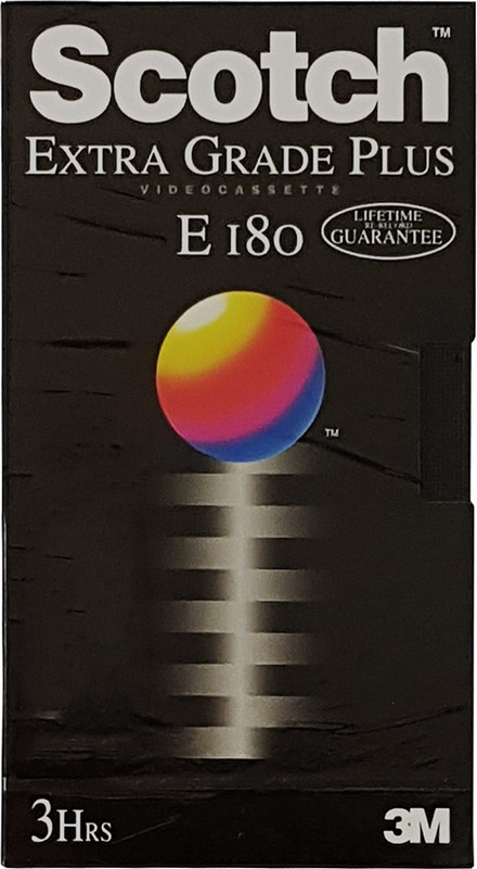 VHS, Video Home System Scotch Extra Grade Plus 180 Type I Normal Europe