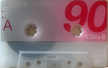 Compact Cassette Sony CDix II 90 "C90CDX2L" Type II Chrome 2001 Japan