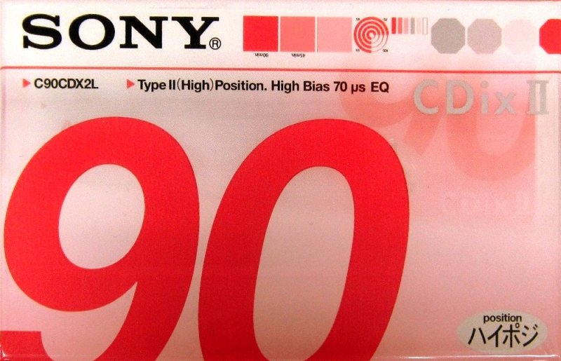 Compact Cassette: Sony  - CDix II 90