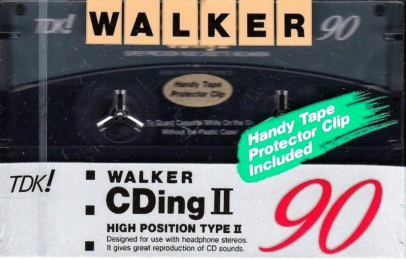 Compact Cassette TDK Walker CDing 2 90 "WCD2-90" Type II Chrome 1992 Japan