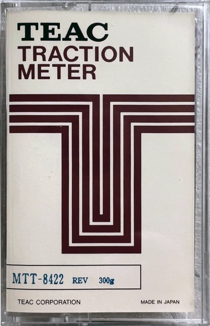 Compact Cassette Teac MTT "8422 Traction meter" Test Cassette Japan