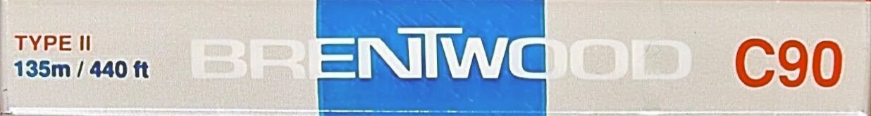 Compact Cassette Brentwood 90 Type II Chrome 1984 Canada