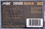 Compact Cassette Protek SCX-II 90 Type II Chrome North America