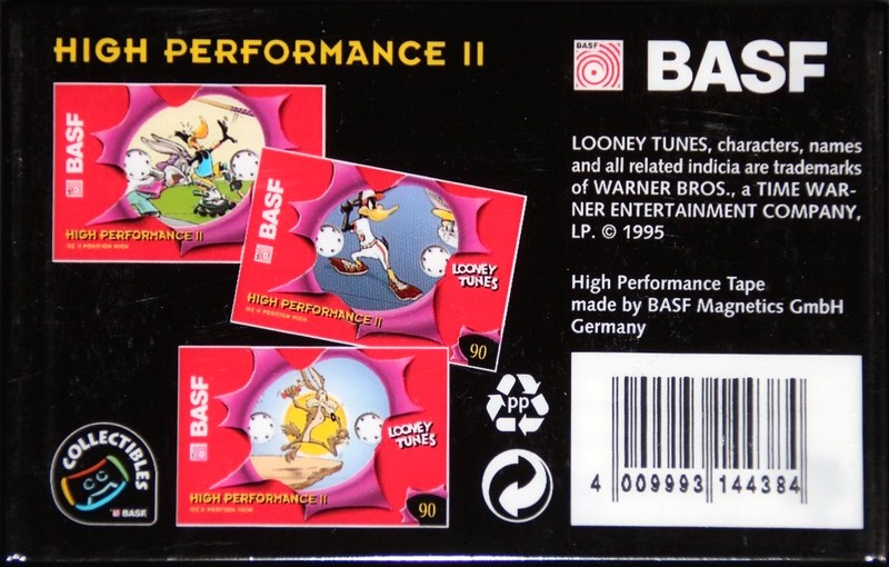 Compact Cassette BASF High Performance II 90 "Looney Tunes Edition I" Type II Chrome 1995 Europe