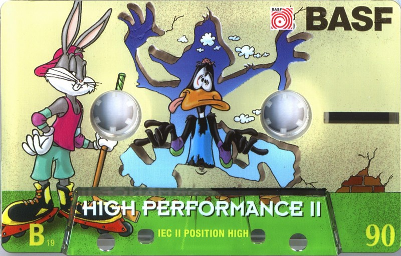 Compact Cassette BASF High Performance II 90 "Looney Tunes Edition I" Type II Chrome 1995 Europe