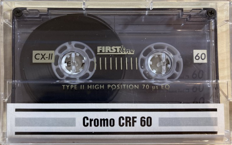 Compact Cassette First Line 90 "CRF CX-II" Type II Chrome 1993 Spain