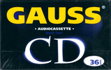 Compact Cassette Gauss CD 36 Type I Normal 1997 Latin America