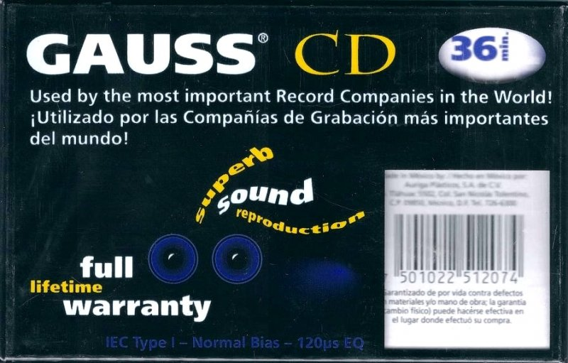 Compact Cassette:  Gauss -  36