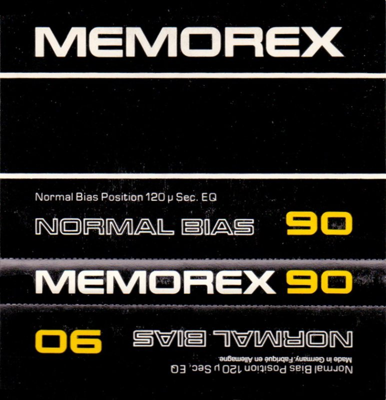 Compact Cassette Memorex 90 Type I Normal 1982 Germany