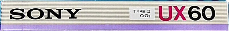 Compact Cassette Sony UX 60 Type II Chrome 1986 USA