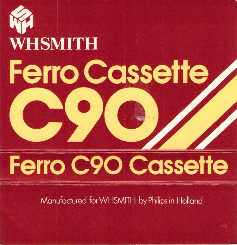 Compact Cassette WH SMITH 90 Type I Normal UK