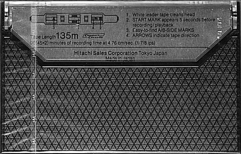 Compact Cassette Hitachi ME 90 Type IV Metal 1981 Europe
