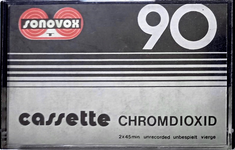 Compact Cassette Sonovox 90 Type II Chrome 1980 Portugal
