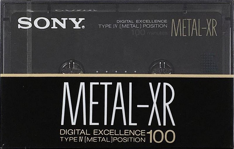 Compact Cassette Sony Metal-XR 100 "MTL-XR100" Type IV Metal 1989 Japan