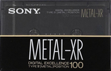 Compact Cassette Sony Metal-XR 100 "MTL-XR100" Type IV Metal 1989 Japan