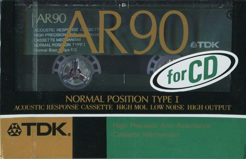 Compact Cassette TDK AR 90 "AR-90K" Type I Normal 1989 Japan