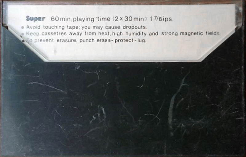 Compact Cassette Super 60 Type I Normal Unknown Country