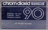 Compact Cassette Kamichi 90 Type II Chrome 1986 Europe
