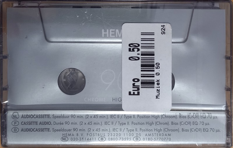 Compact Cassette Hema 90 Type II Chrome 2000 Europe