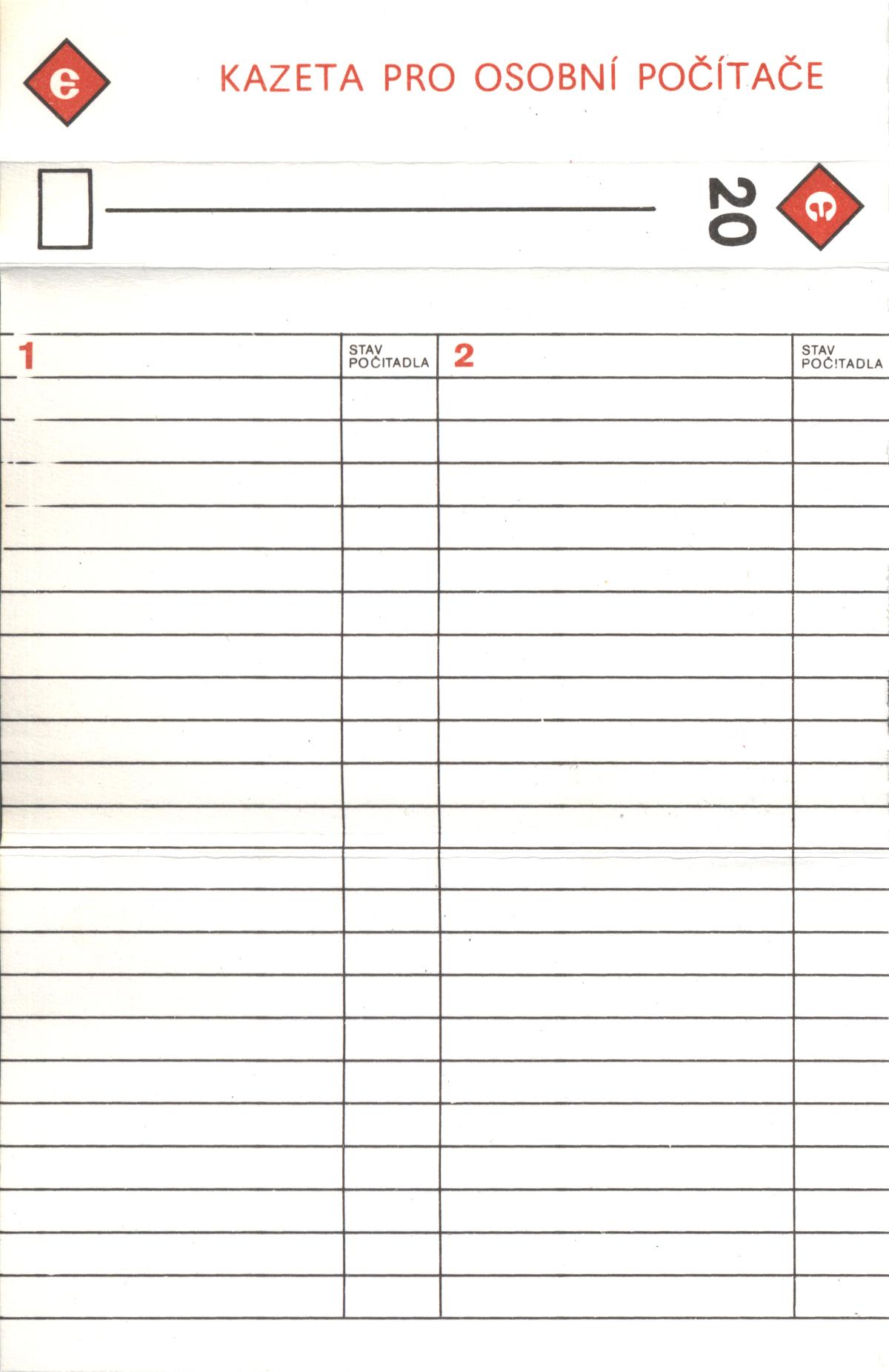 Compact Cassette Emgeton Op 20 Type I Normal 1989 Czechoslovakia