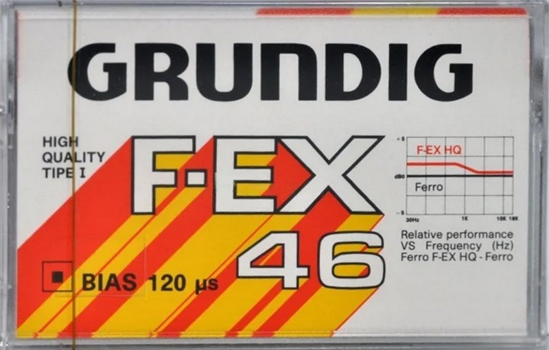 Compact Cassette Grundig F-EX 46 Type I Normal 1980 Unknown Country