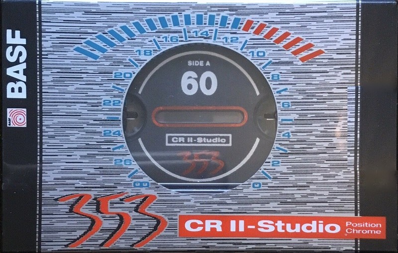 Compact Cassette BASF CR II-Studio 60 Type II Chrome 1994 Europe