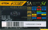 Compact Cassette TDK SA 54 "SA-54F" Type II Chrome 1994 Japan