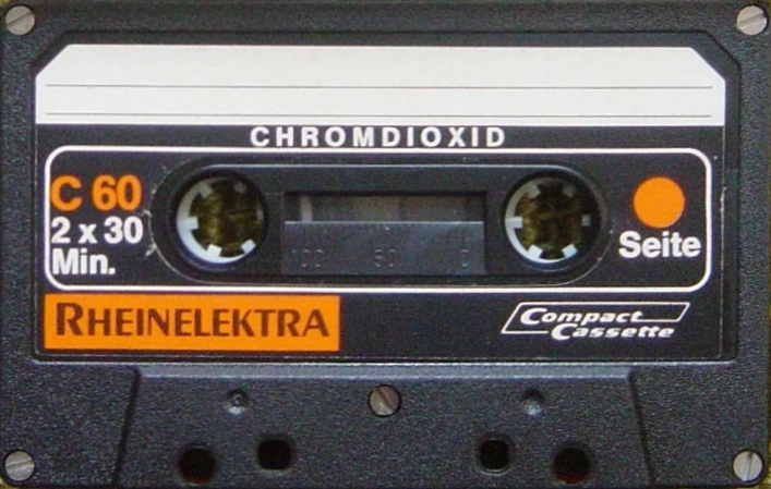 Compact Cassette Rheinelektra 60 Type II Chrome 1982 Germany