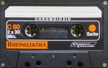Compact Cassette Rheinelektra 60 Type II Chrome 1982 Germany