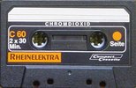 Compact Cassette Rheinelektra 60 Type II Chrome 1982 Germany