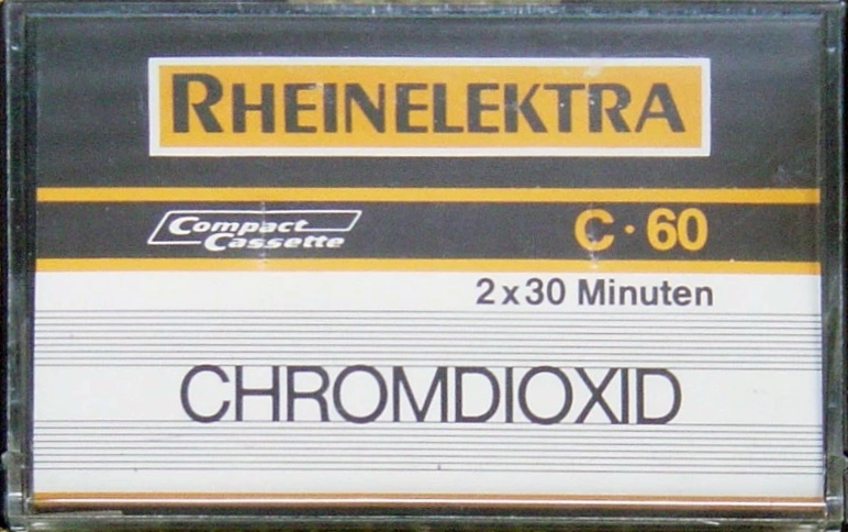 Compact Cassette Rheinelektra 60 Type II Chrome 1982 Germany