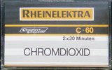 Compact Cassette Rheinelektra 60 Type II Chrome 1982 Germany