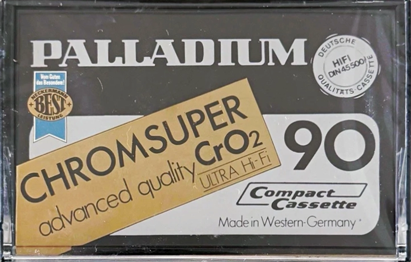 Compact Cassette Palladium Chromsuper 90 Type II Chrome 1981 Europe