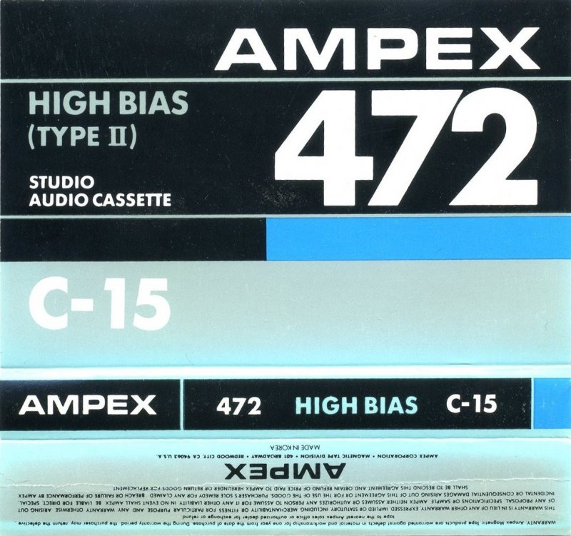 Compact Cassette: AMPEX Ampex - 472 15