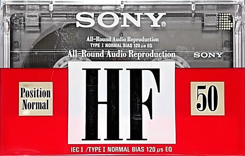 Compact Cassette Sony HF 50 Type I Normal 1992 Europe