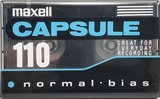 Compact Cassette Maxell Capsule 110 Type I Normal 1992 North America